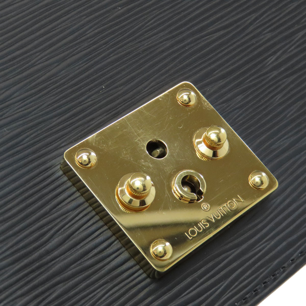 LOUIS VUITTON business bag M52612 Epi black Serie Dragonne mens  d