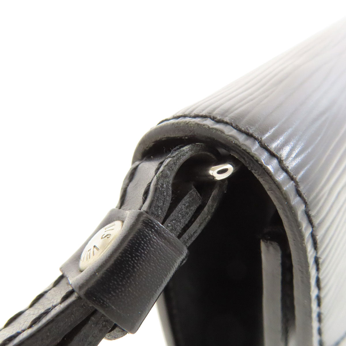 LOUIS VUITTON business bag M52762 Epi black Pochette Serie Dragonne