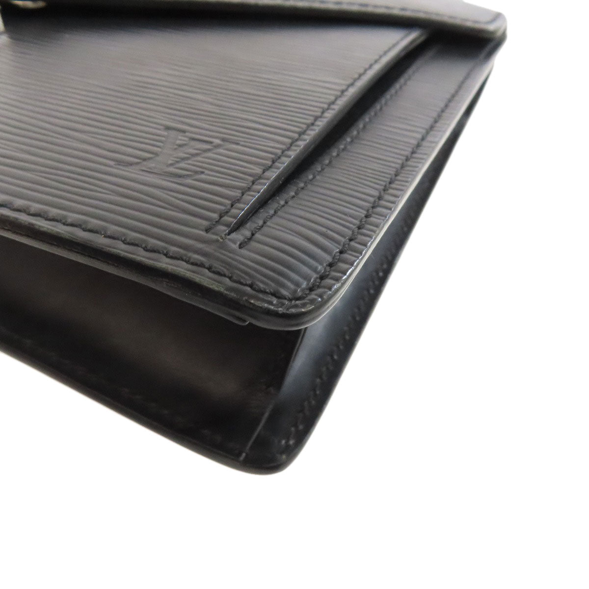 LOUIS VUITTON business bag M52762 Epi black Pochette Serie Dragonne