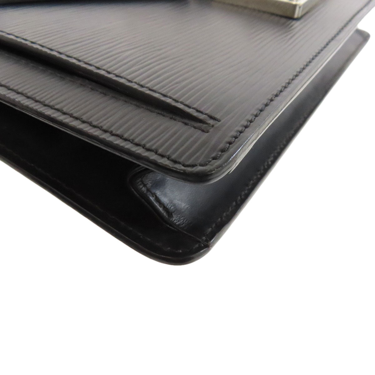LOUIS VUITTON business bag M52762 Epi black Pochette Serie Dragonne