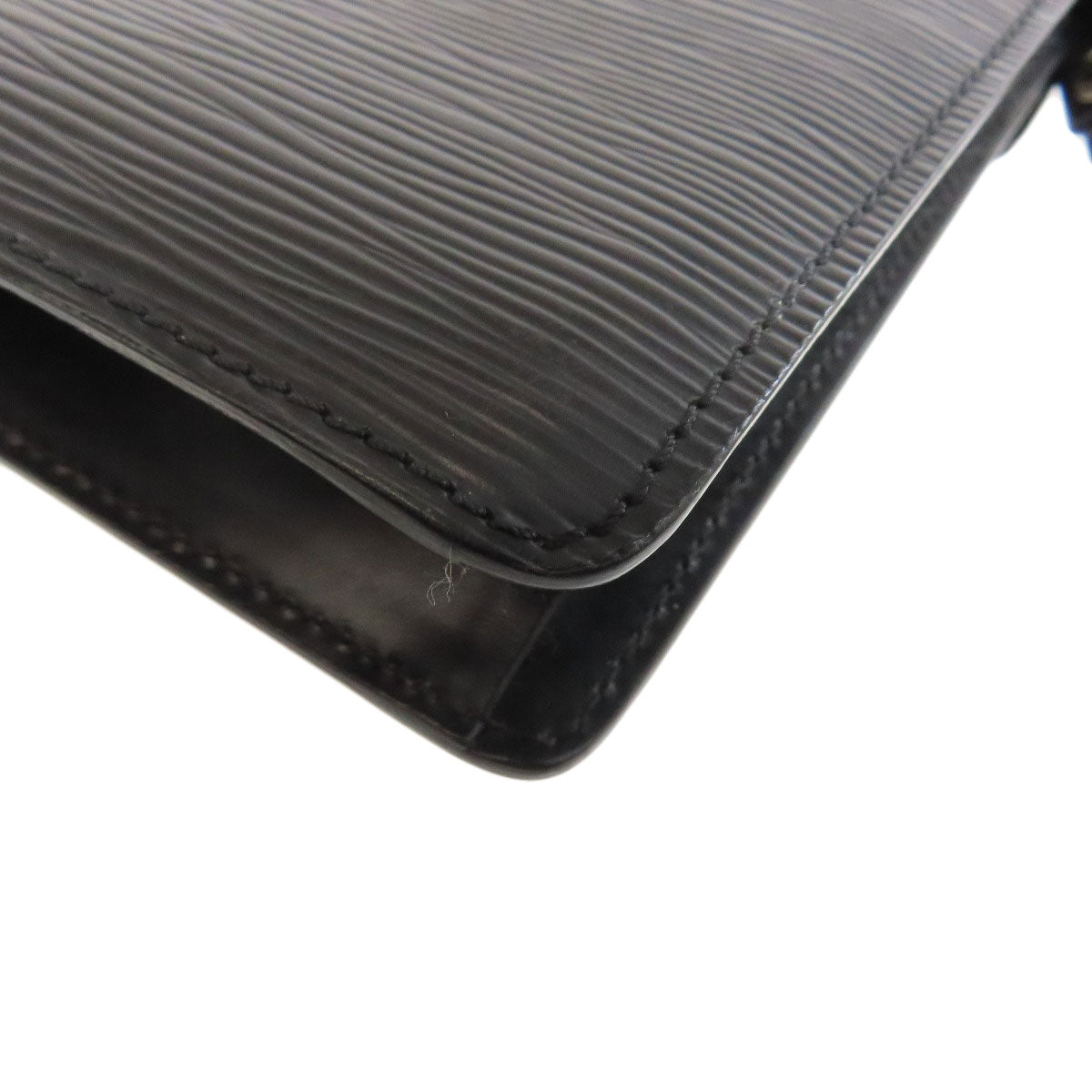 LOUIS VUITTON business bag M52762 Epi black Pochette Serie Dragonne