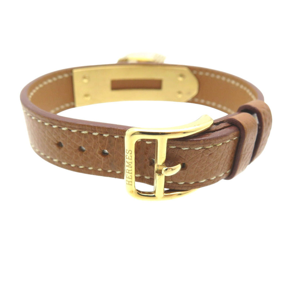 HERMES Watches Quartz Stainless Steel , Courchevel gold Quartz Kelly watch gold dial Women  d