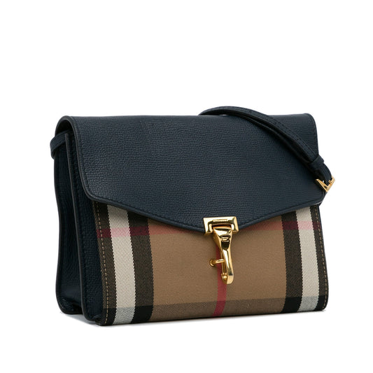 Burberry Derby Macken Crossbody Bag Ho  Check Leather