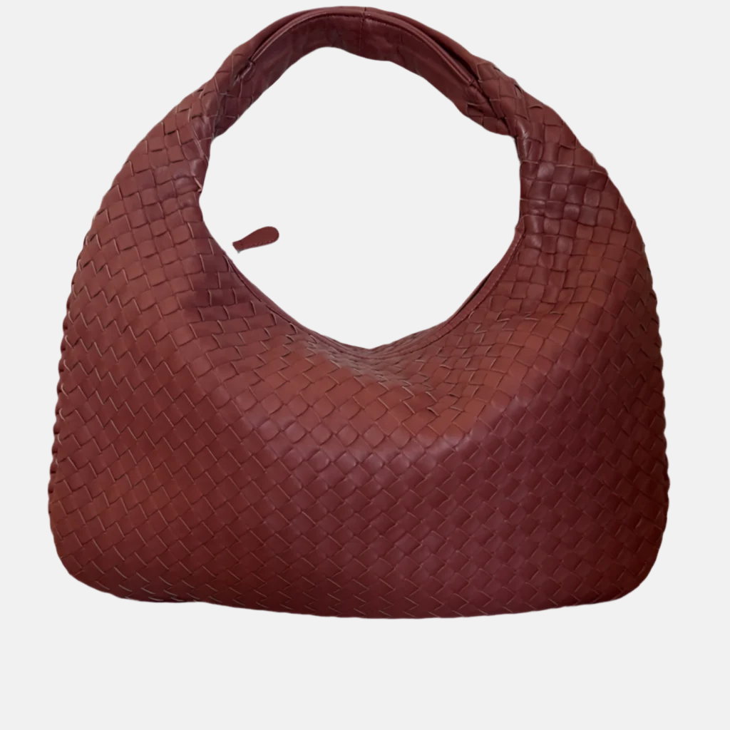 Bottega Veneta Hobo Bag leather Burgundy Medium 40cm