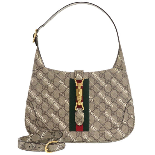GUCCI Handbag 636706 polyester beige x Balenciaga Jackie