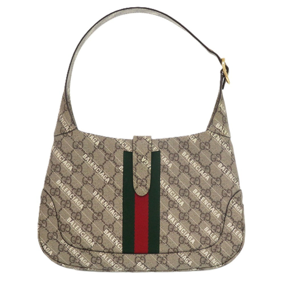 GUCCI Handbag 636706 polyester beige x Balenciaga Jackie