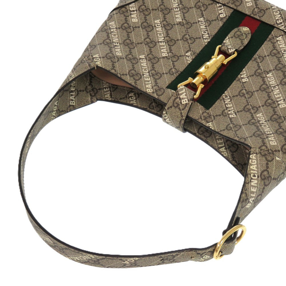 GUCCI Handbag 636706 polyester beige x Balenciaga Jackie