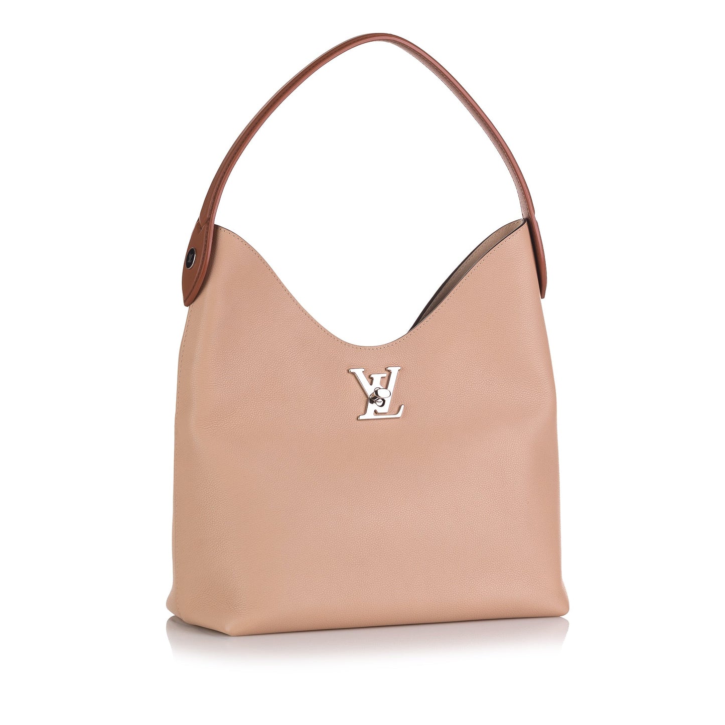 Louis Vuitton Lockme Hobo Pink Beige Calfskin