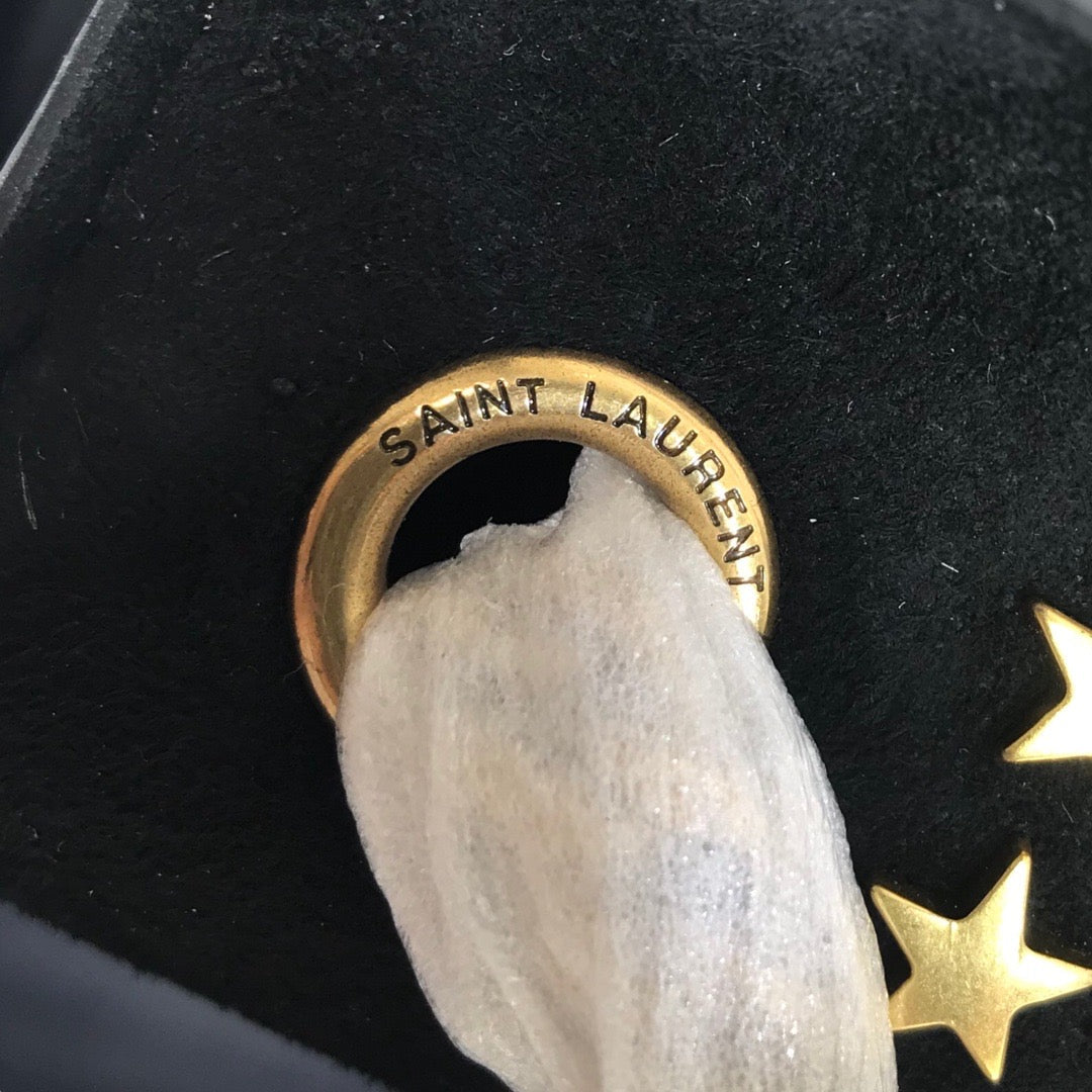 Top Quality Kate Small Chain Bag In Grain De Poudre Black For Women 7.8in/20cm YSL