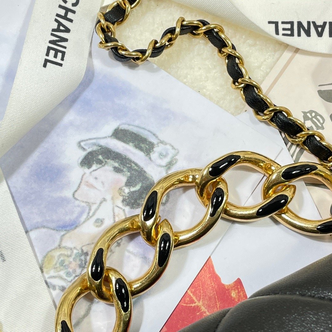 CHLMini Top Qualityap Bag Gold Hardware Black For Women Handbags, Shoulder Bags 6.7in/17cm AS3365