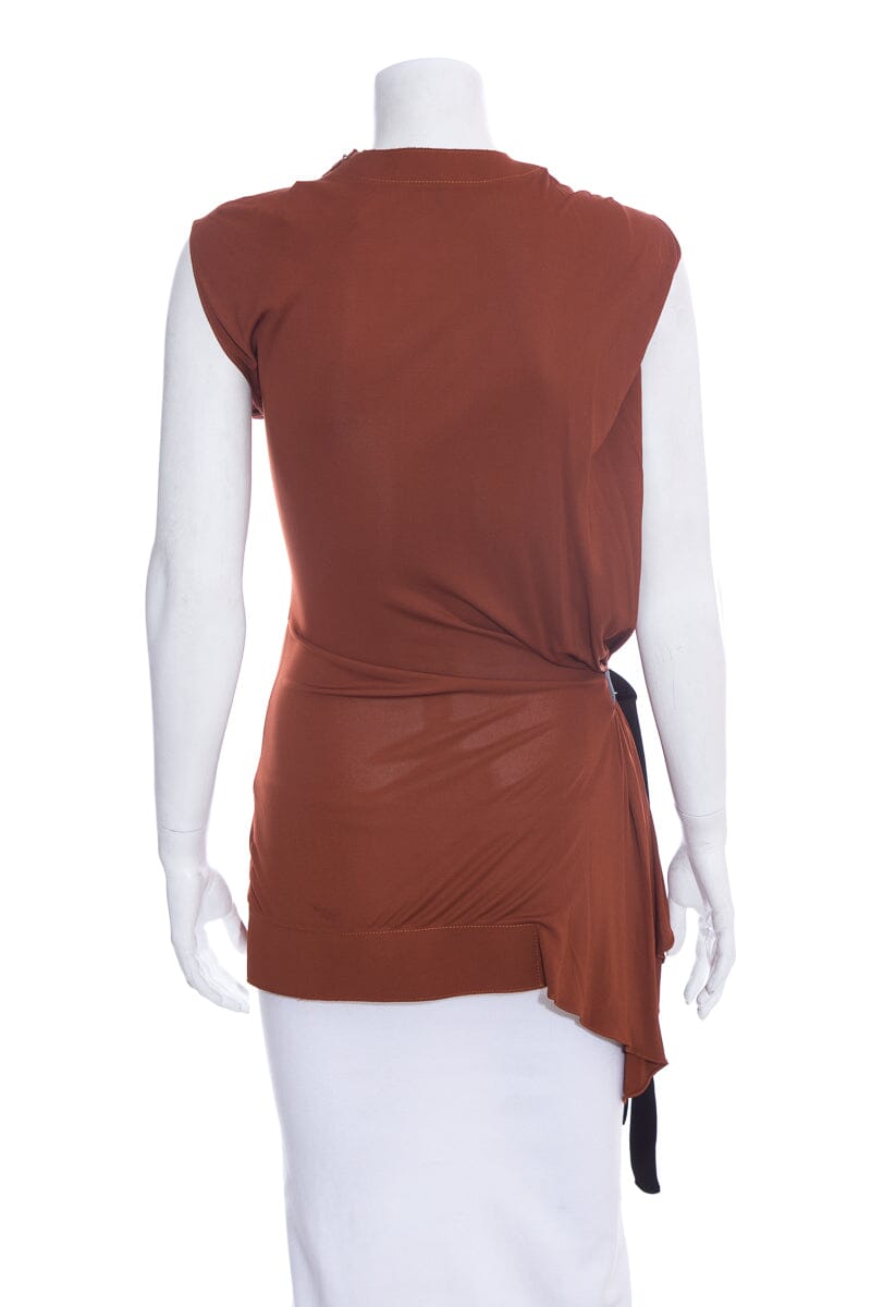 Louis Vuitton Burnt Orange Sleeveless Blo  SZ XS