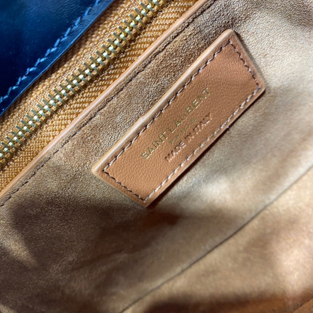 Top Quality Le Fermoir Hobo Bag Black For Women 9.5in/24cm YSL 672615 2ZA2W