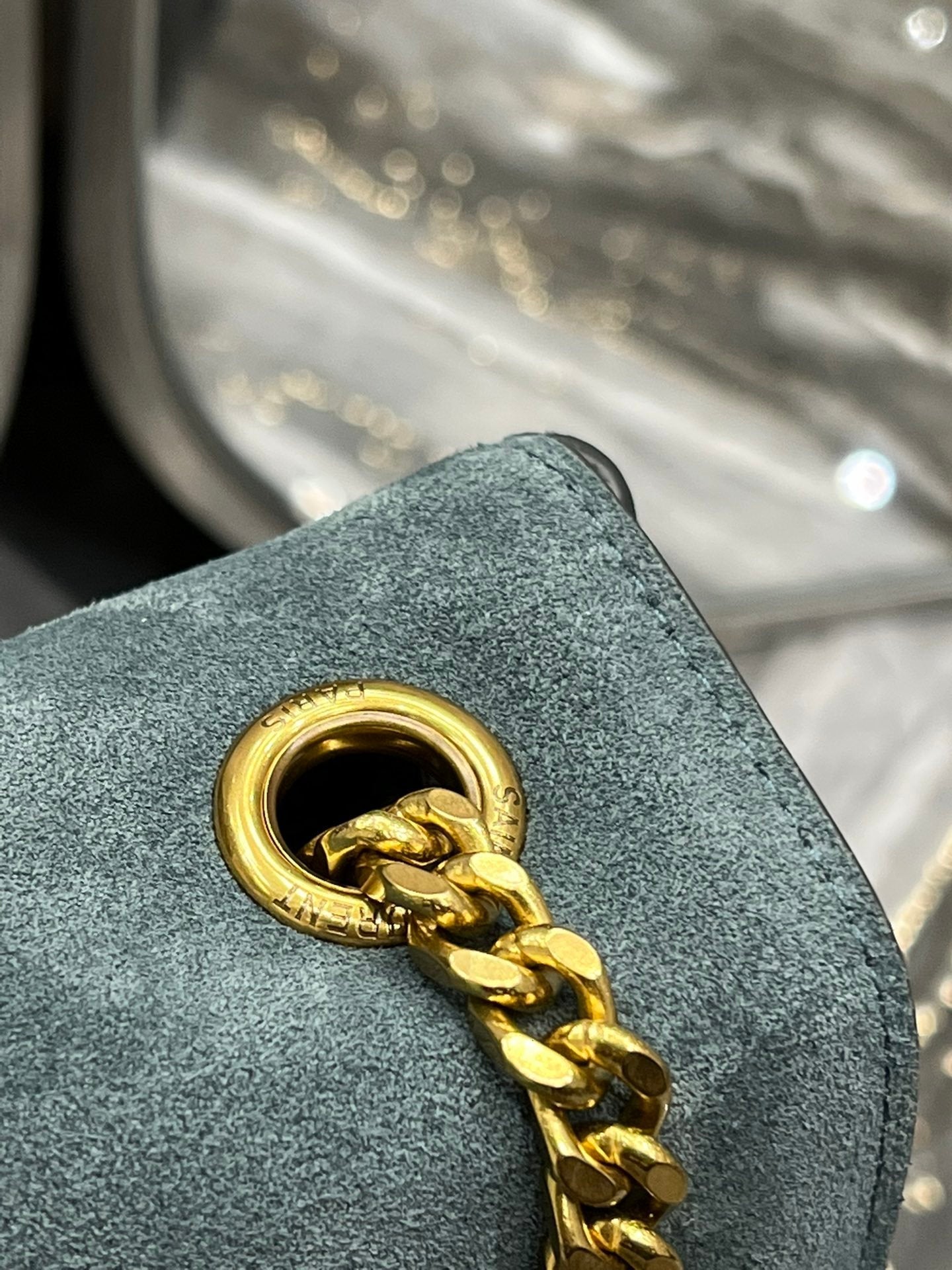 Top Quality Kate MeTop Qualityum Reversible Chain Bag In Suede With Gold Hardware For Women 11.2in/29cm YSL