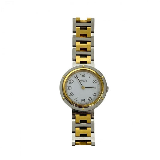 HERMES Watches Stainless steel gold Clipper