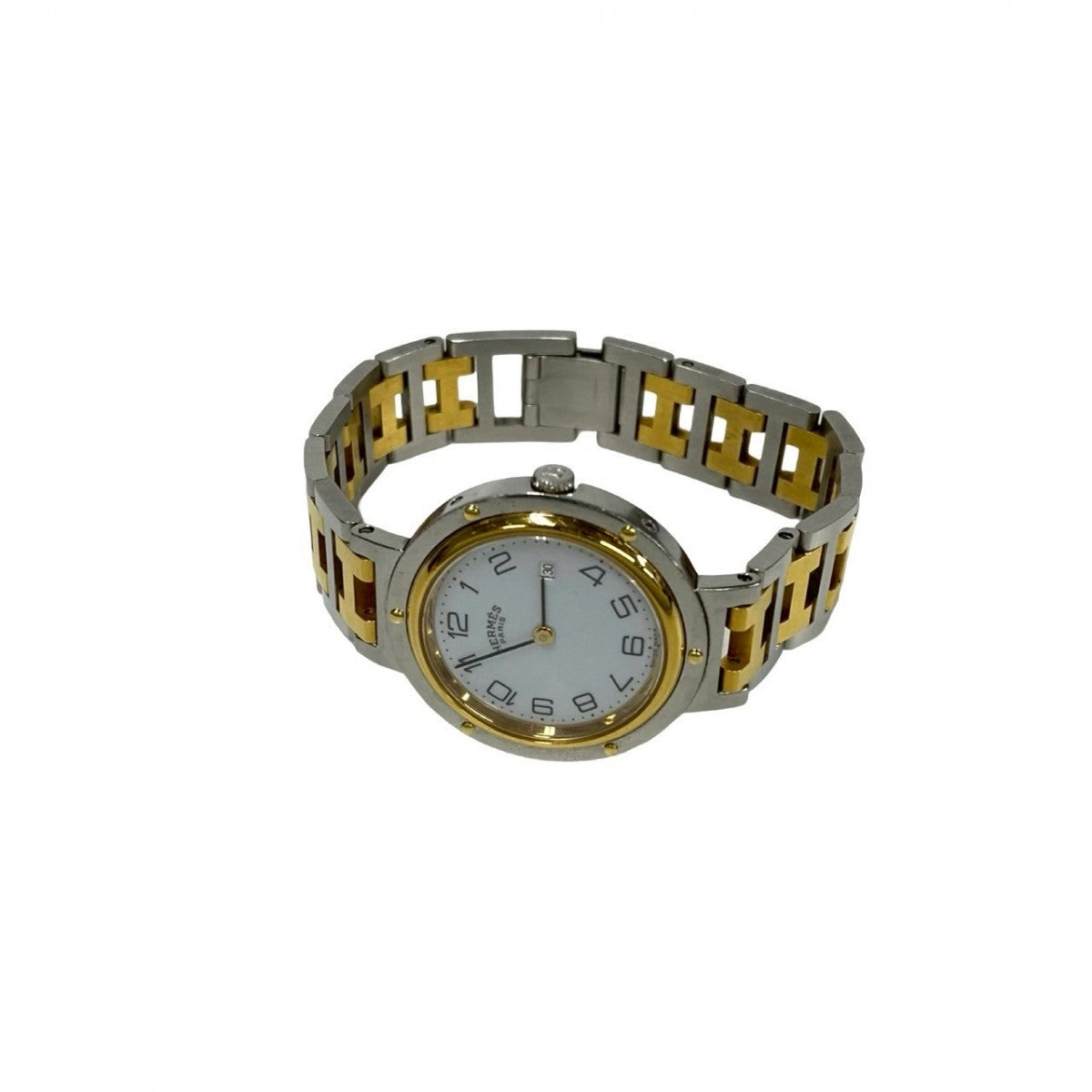HERMES Watches Stainless steel gold Clipper