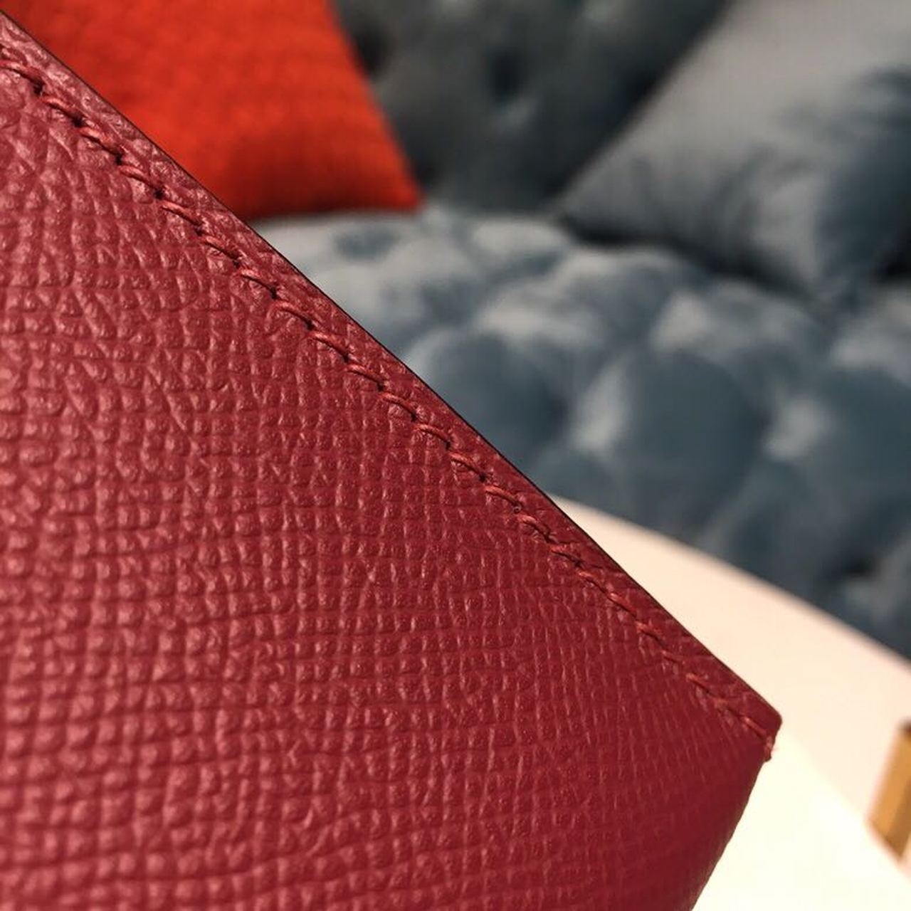 Top Quality Mini Kelly Burgundy For Women Gold Toned Hardware 7.5in/19cm