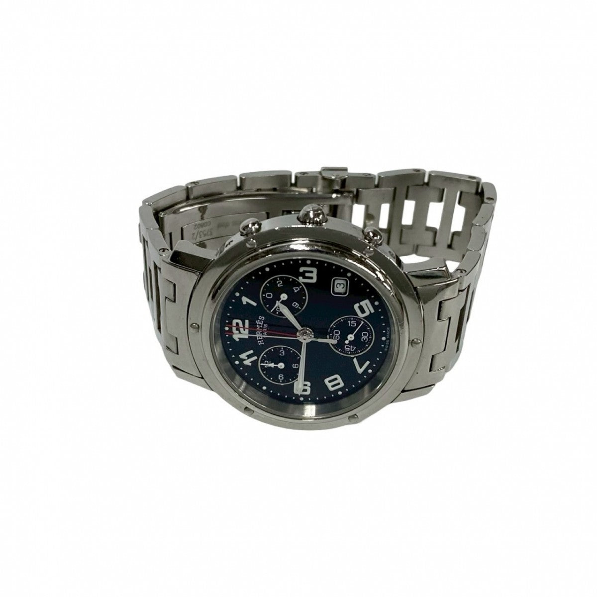 HERMES Watches Stainless steel Silver Clipper