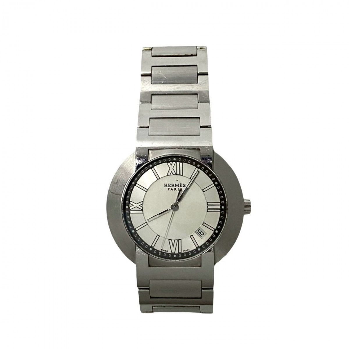 HERMES Watches Stainless steel Silver Nomad
