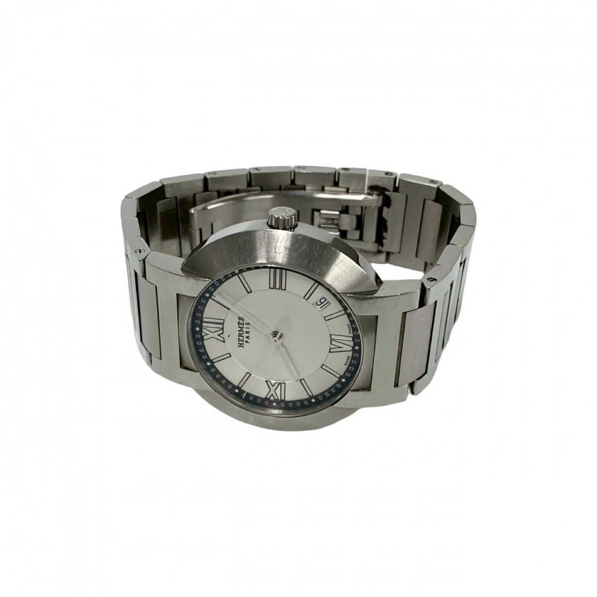 HERMES Watches Stainless steel Silver Nomad