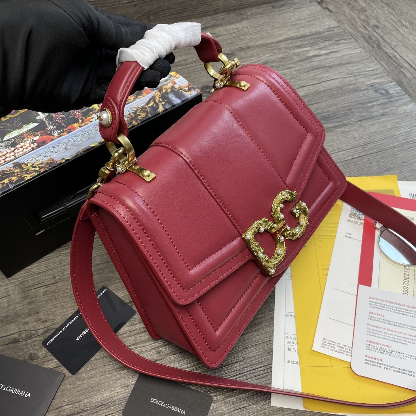 Top Quality Top Quality Girls Bag In Quilted Nappa Burgundy For Women 10.6in/27cm Top Quality