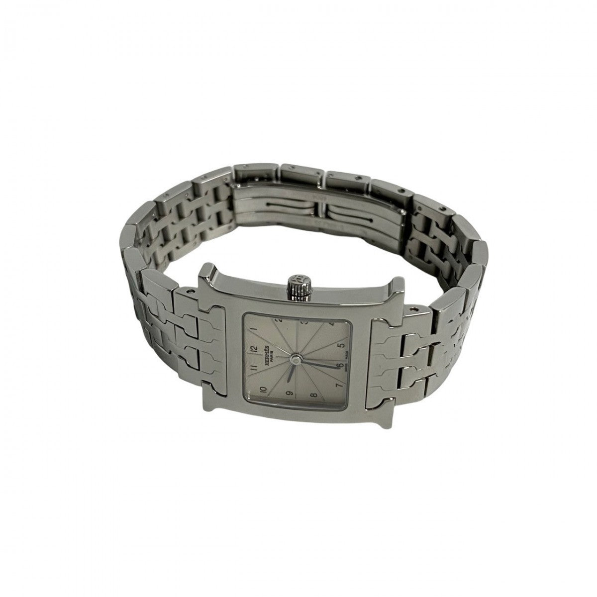 HERMES Watches Stainless Steel Silver H watch