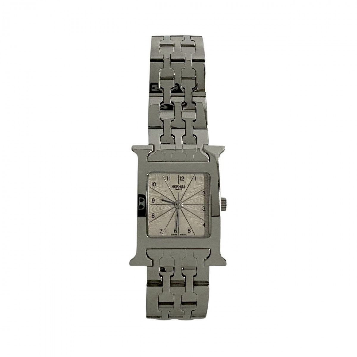 HERMES Watches Stainless Steel Silver H watch