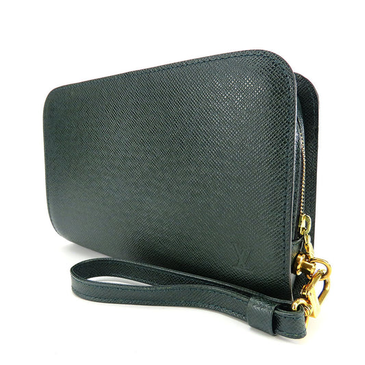 LOUIS VUITTON business bag M30184 Taiga green Baikal mens  d