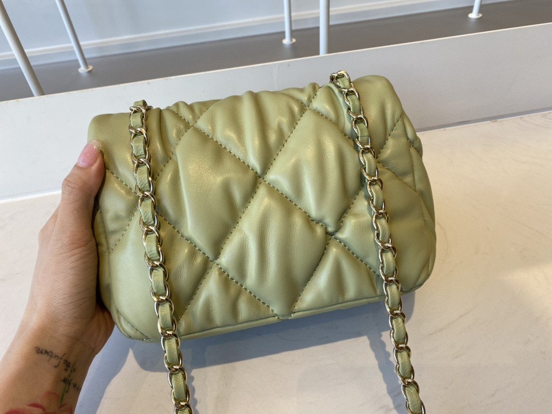 CHLSmall Top Qualityap Bag Gold Hardware Green For Women Handbags, Shoulder Bags 7.5in/19cm AS2232