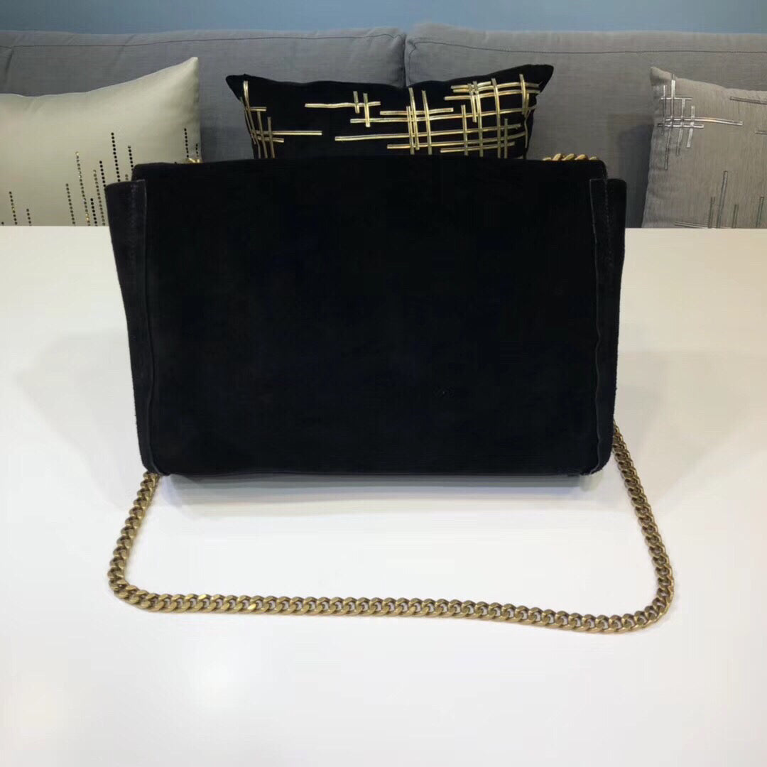 Top Quality Kate MeTop Qualityum Reversible Chain Bag Black For Women 28.5in/11.2cm YSL 5538040UD7W1000