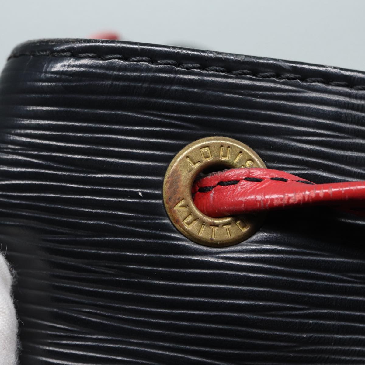 LOUIS VUITTON Epi Noe Shoulder Bag By color Black Red M44017 LV Auth 86550