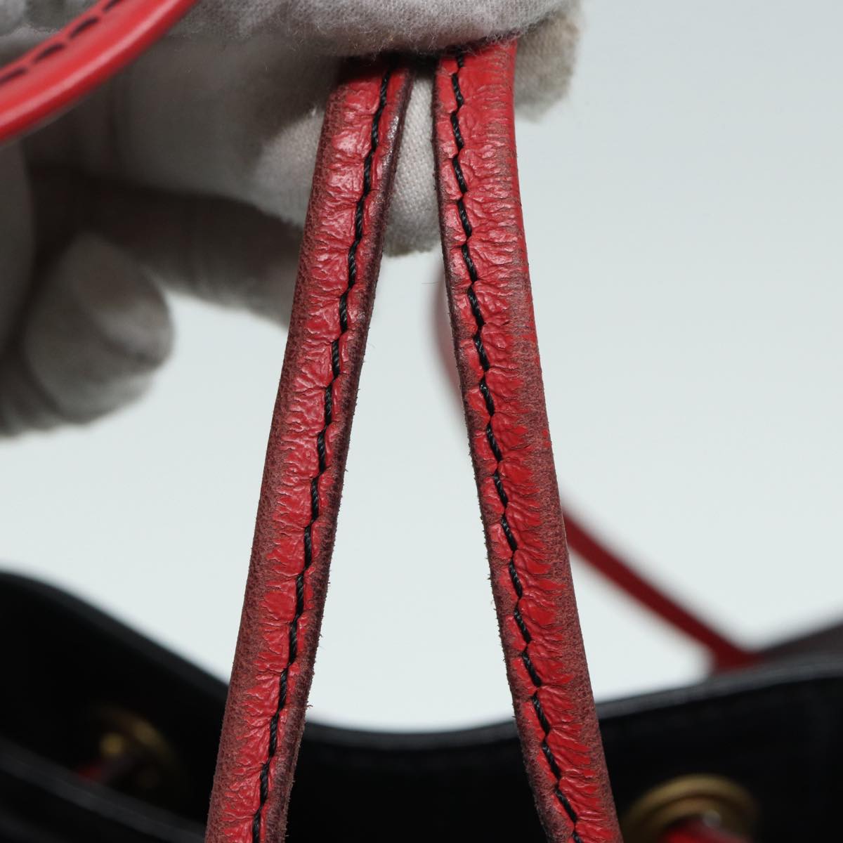 LOUIS VUITTON Epi Noe Shoulder Bag By color Black Red M44017 LV Auth 86550