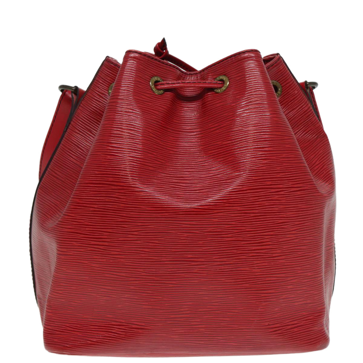 LOUIS VUITTON Epi Petit Noe Shoulder Bag Red M44107 LV Auth 86578