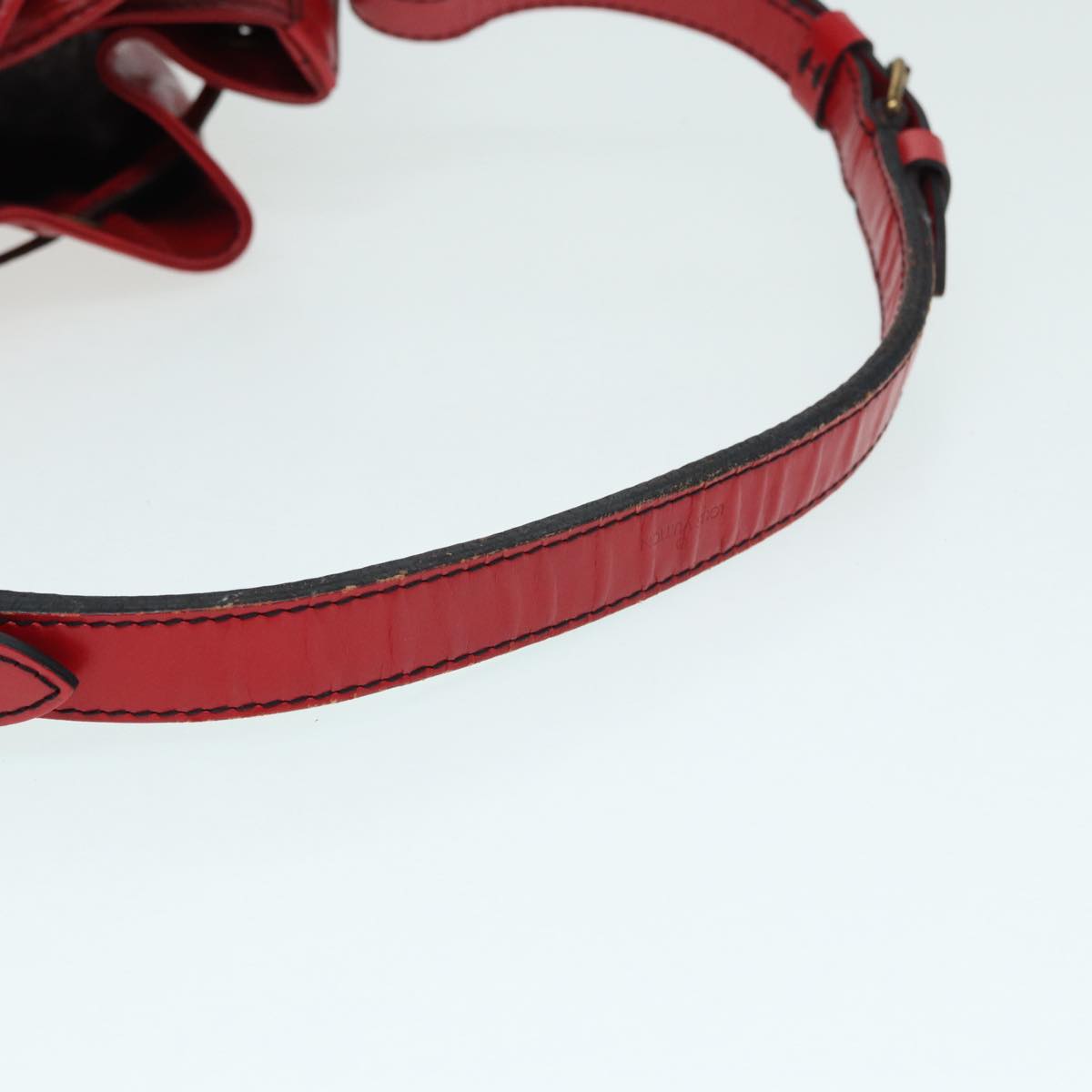 LOUIS VUITTON Epi Petit Noe Shoulder Bag Red M44107 LV Auth 86578