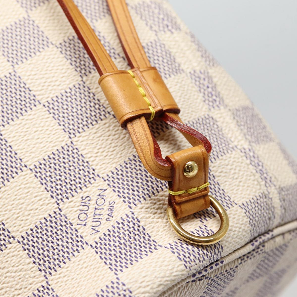 LOUIS VUITTON Damier Azur Neverfull MM Tote Bag N41605 LV Auth 86660