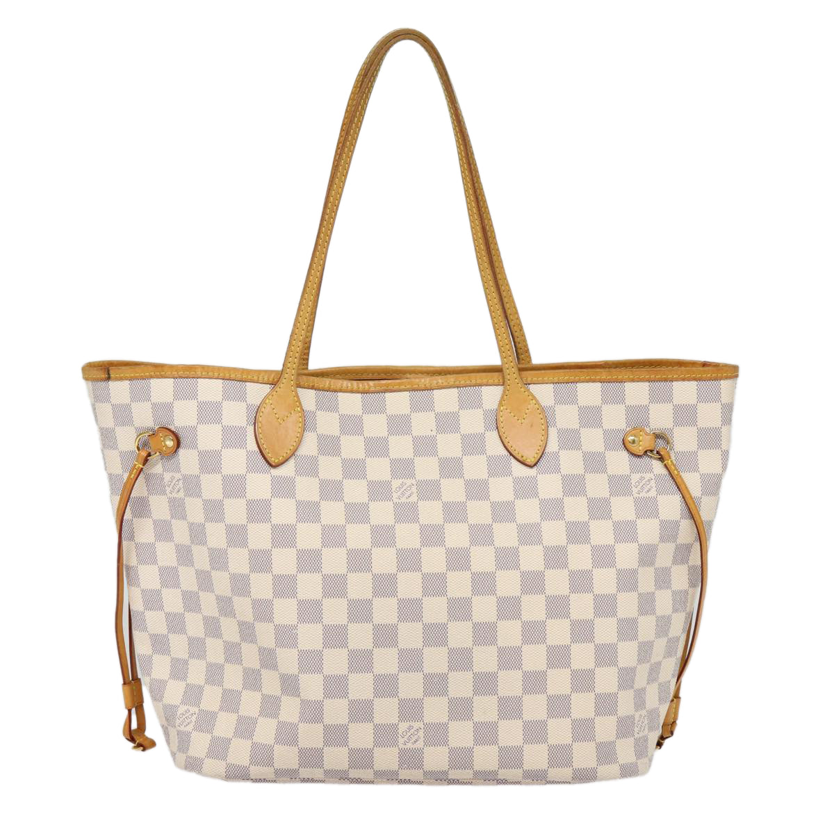 LOUIS VUITTON Damier Azur Neverfull MM Tote Bag N41605 LV Auth 86660