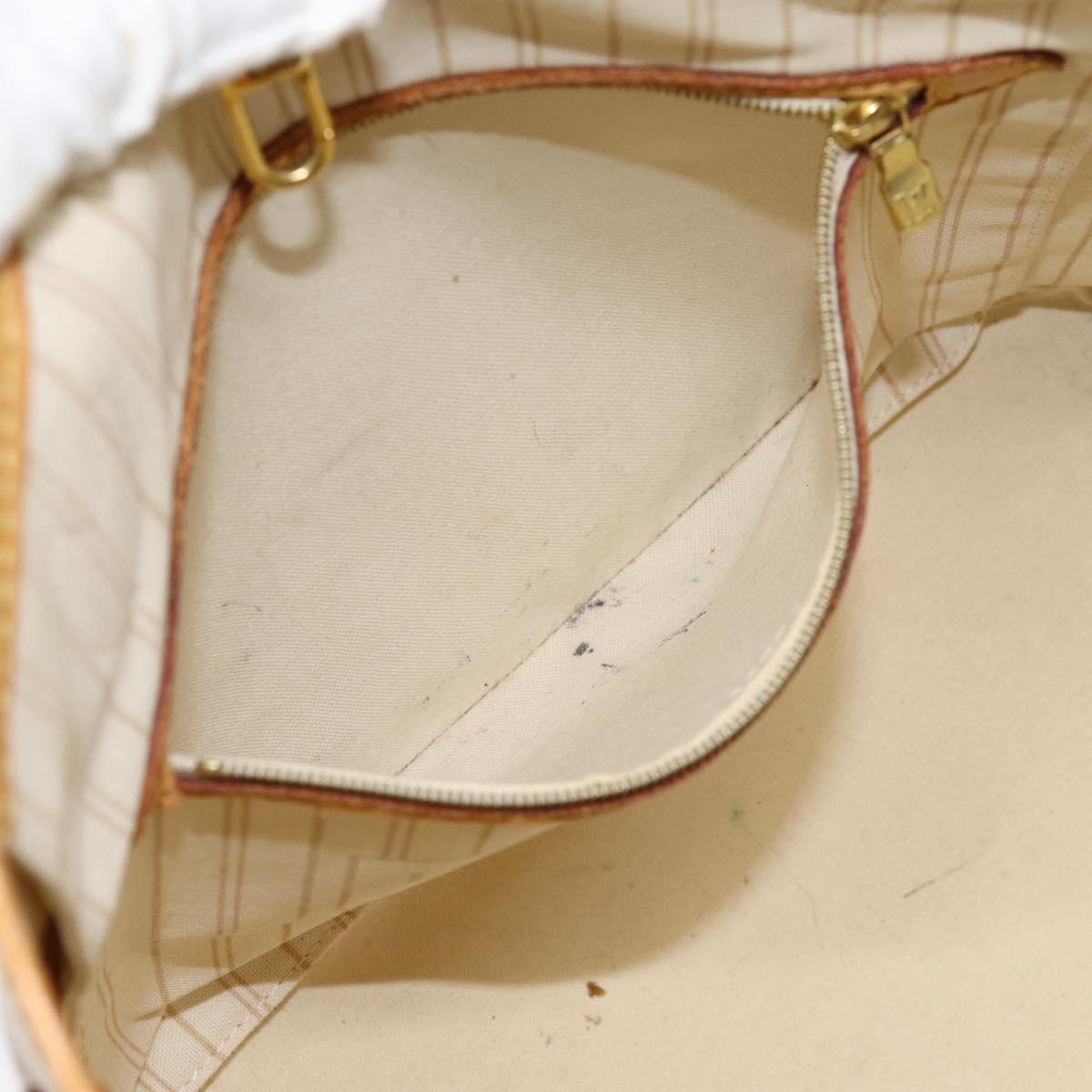 LOUIS VUITTON Damier Azur Neverfull MM Tote Bag N41605 LV Auth 86660