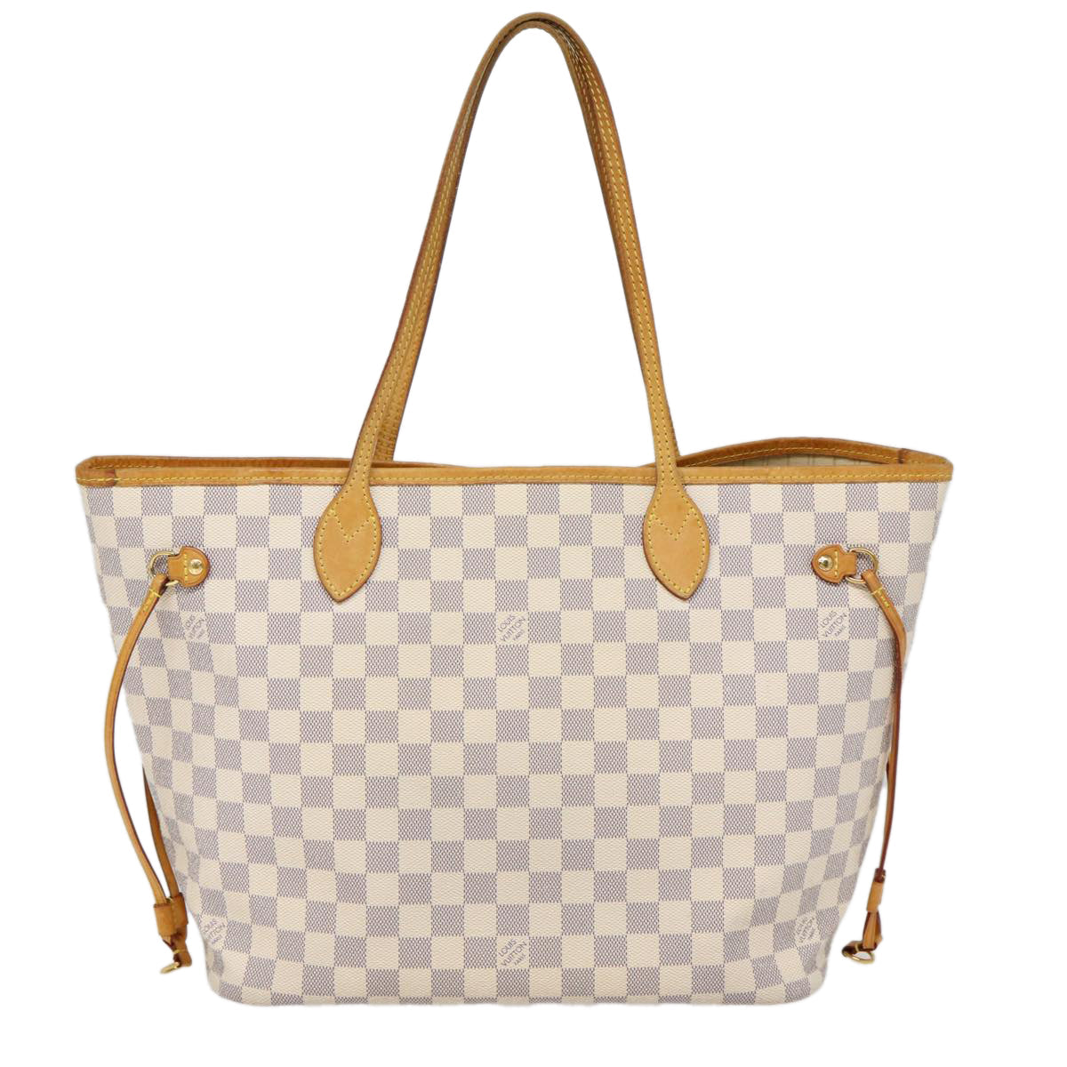 LOUIS VUITTON Damier Azur Neverfull MM Tote Bag N41605 LV Auth 86660