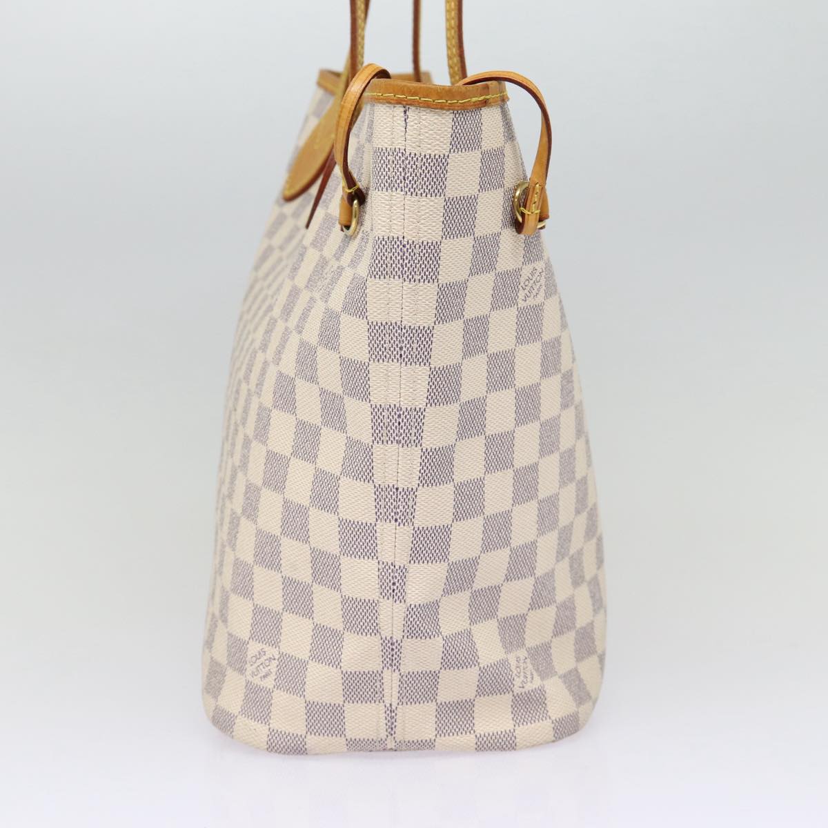 LOUIS VUITTON Damier Azur Neverfull MM Tote Bag N41605 LV Auth 86660