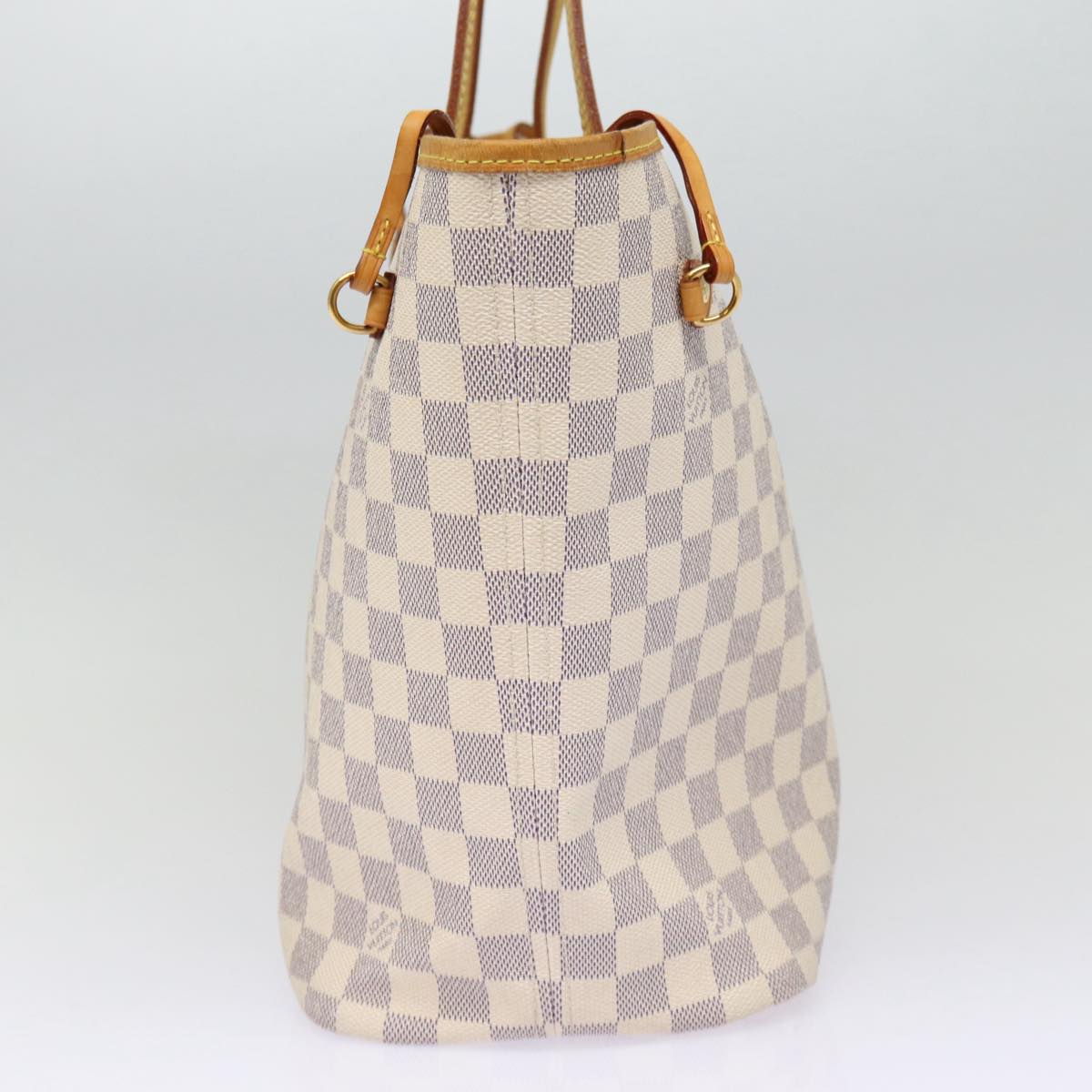 LOUIS VUITTON Damier Azur Neverfull MM Tote Bag N41605 LV Auth 86660
