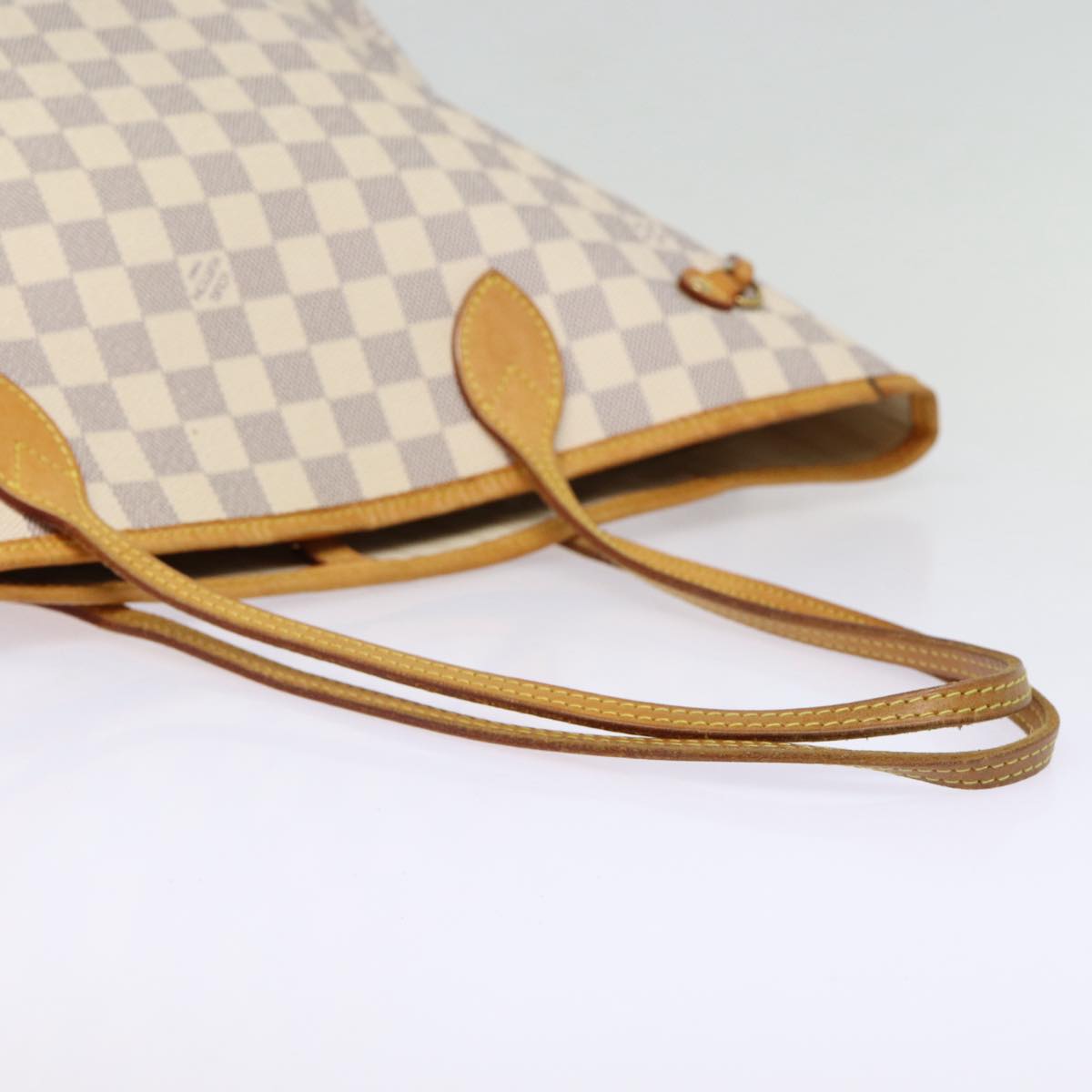LOUIS VUITTON Damier Azur Neverfull MM Tote Bag N41605 LV Auth 86660