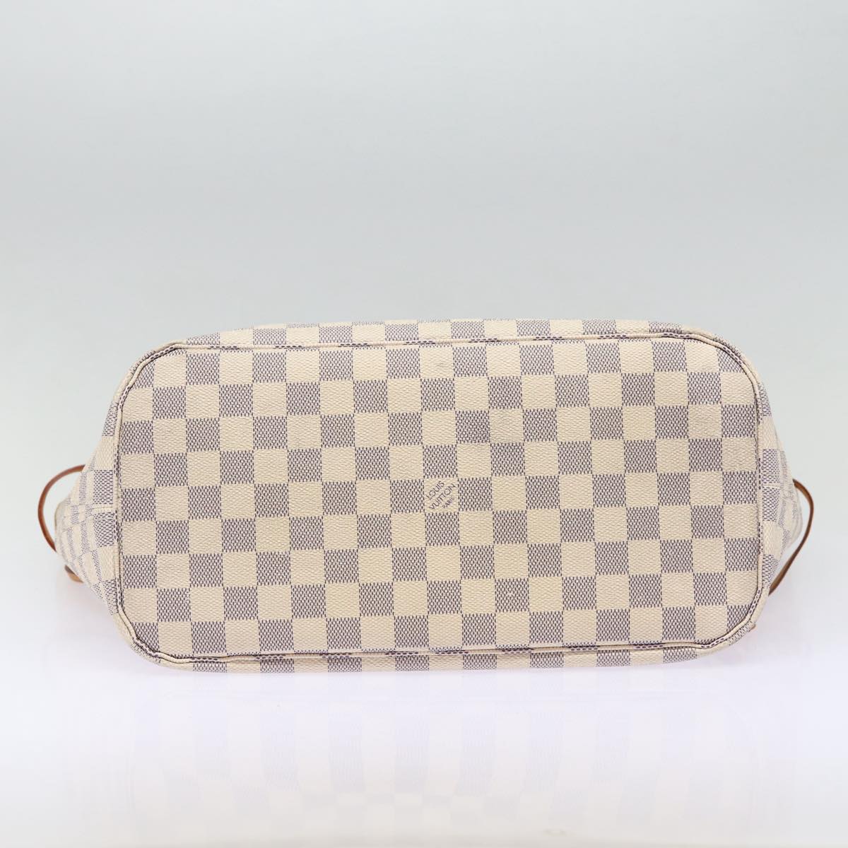 LOUIS VUITTON Damier Azur Neverfull MM Tote Bag N41605 LV Auth 86660