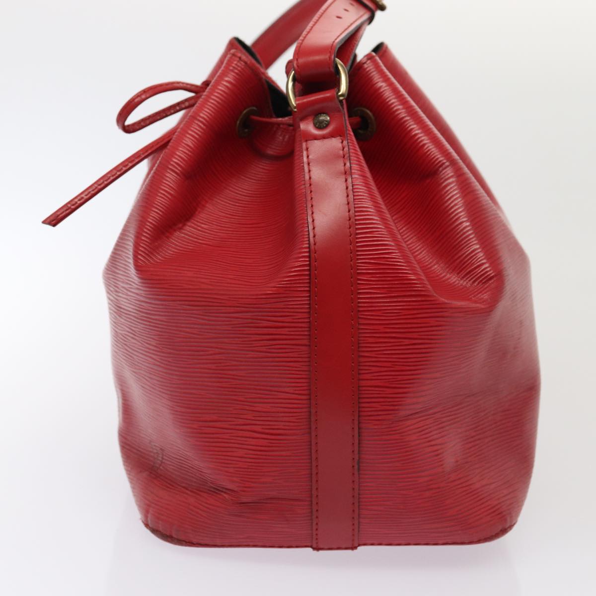 LOUIS VUITTON Epi Petit Noe Shoulder Bag Red M44107 LV Auth 86848