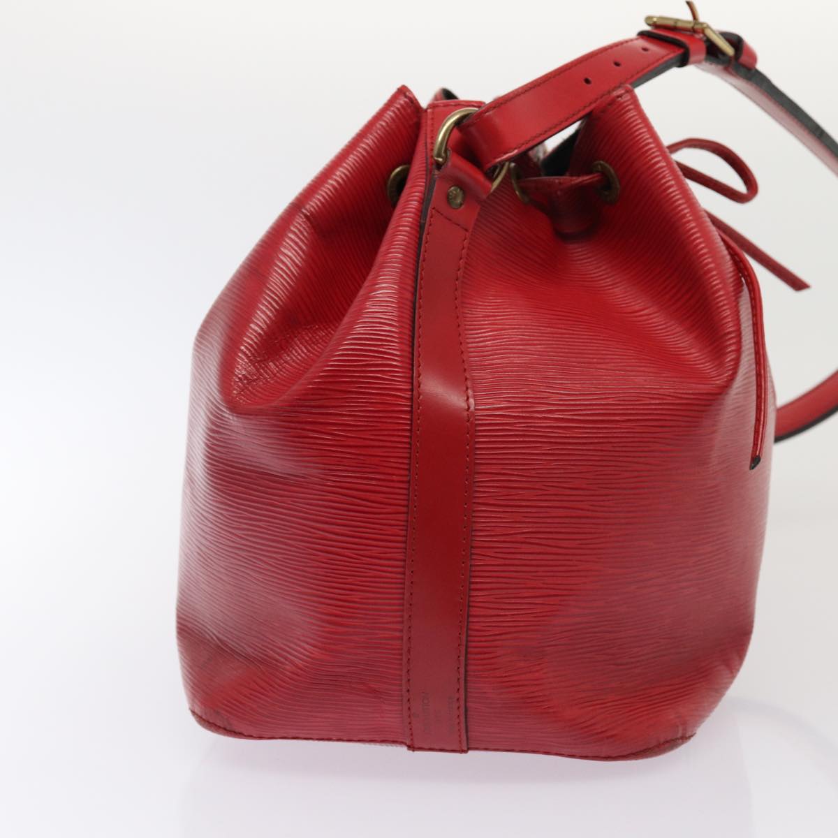 LOUIS VUITTON Epi Petit Noe Shoulder Bag Red M44107 LV Auth 86848