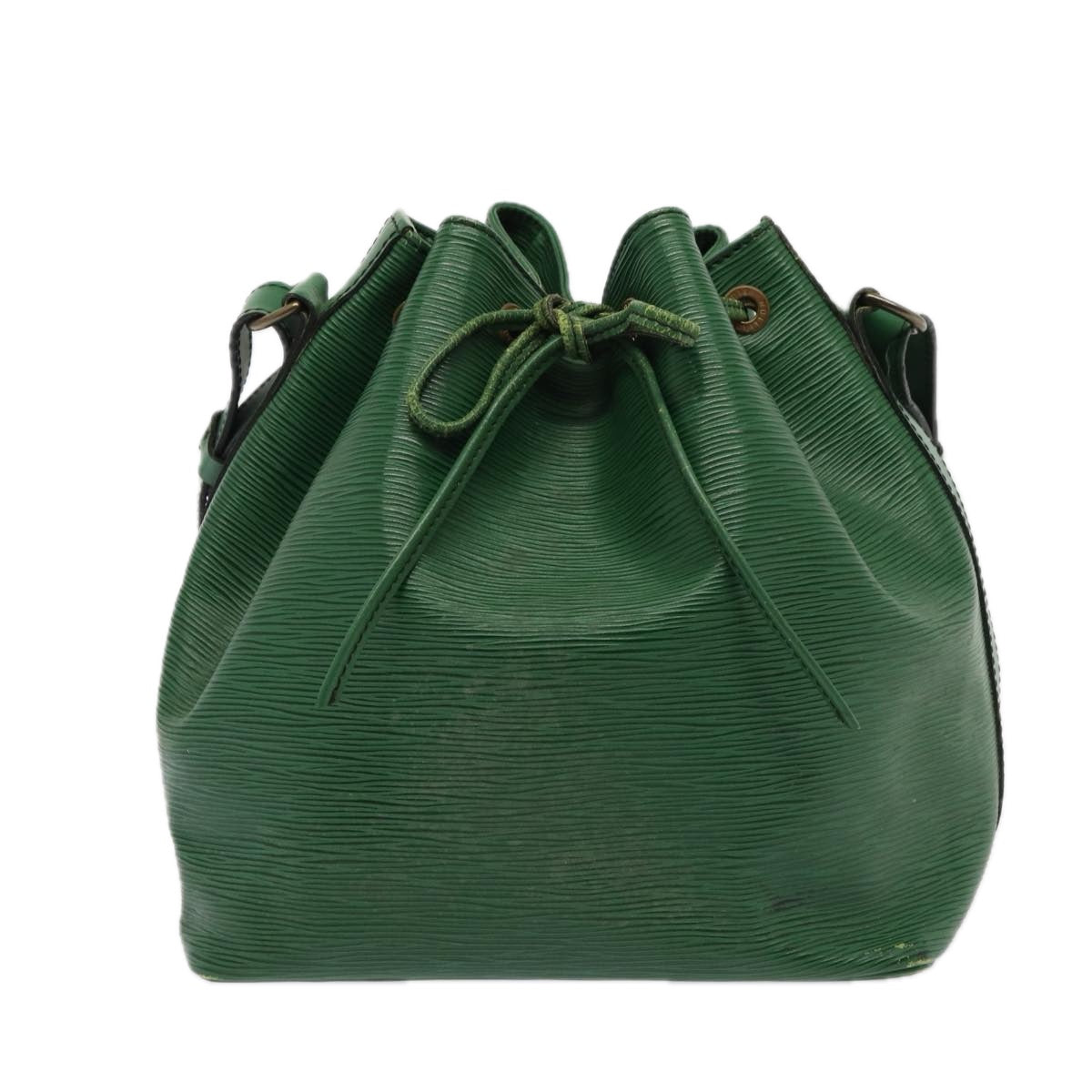 LOUIS VUITTON Epi Petit Noe Shoulder Bag Green M44102 LV Auth 86849