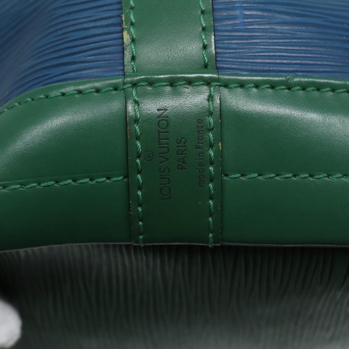 LOUIS VUITTON Epi Noe Shoulder Bag Bicolor color Green Blue M44044 LV Auth 87511