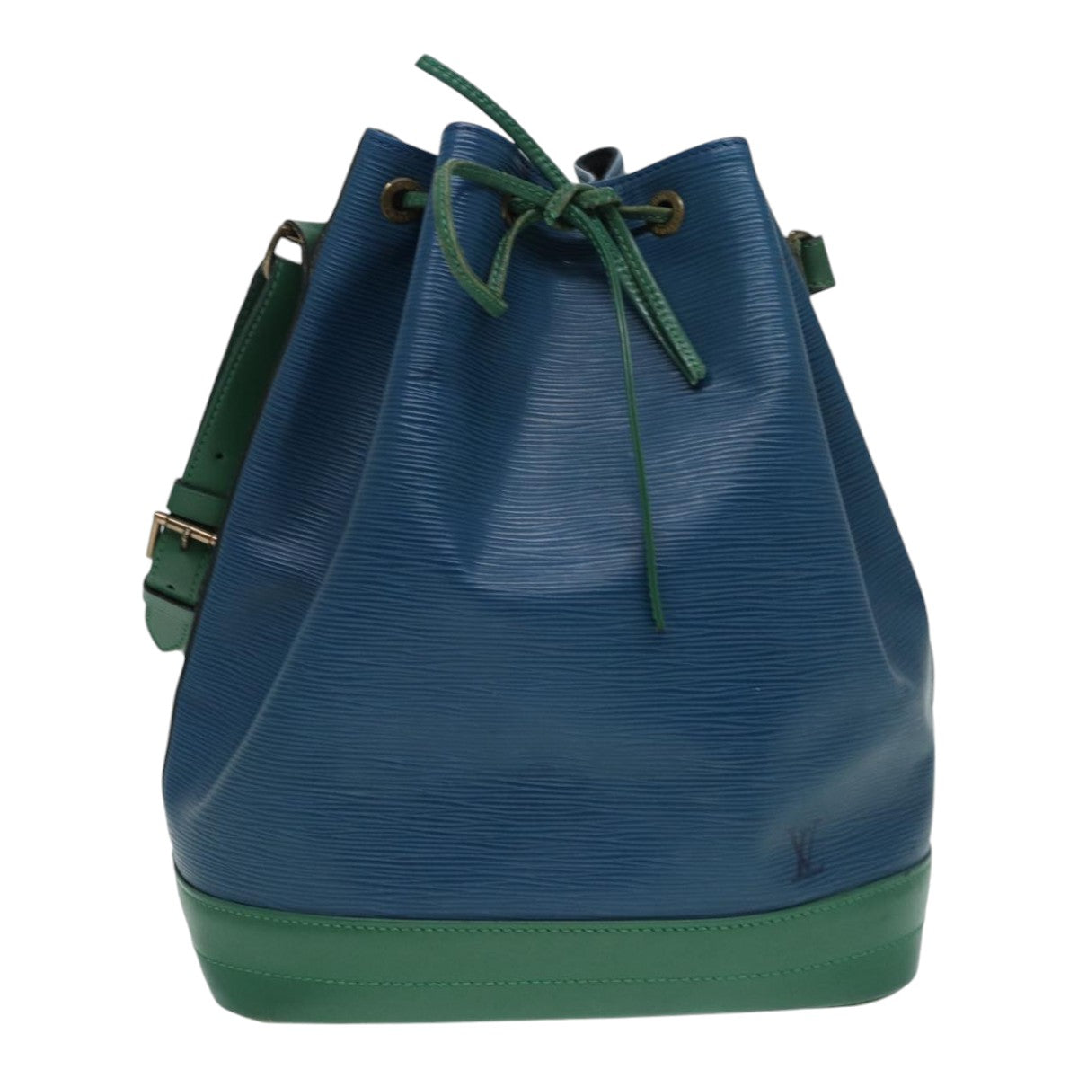 LOUIS VUITTON Epi Noe Shoulder Bag Bicolor color Green Blue M44044 LV Auth 87511