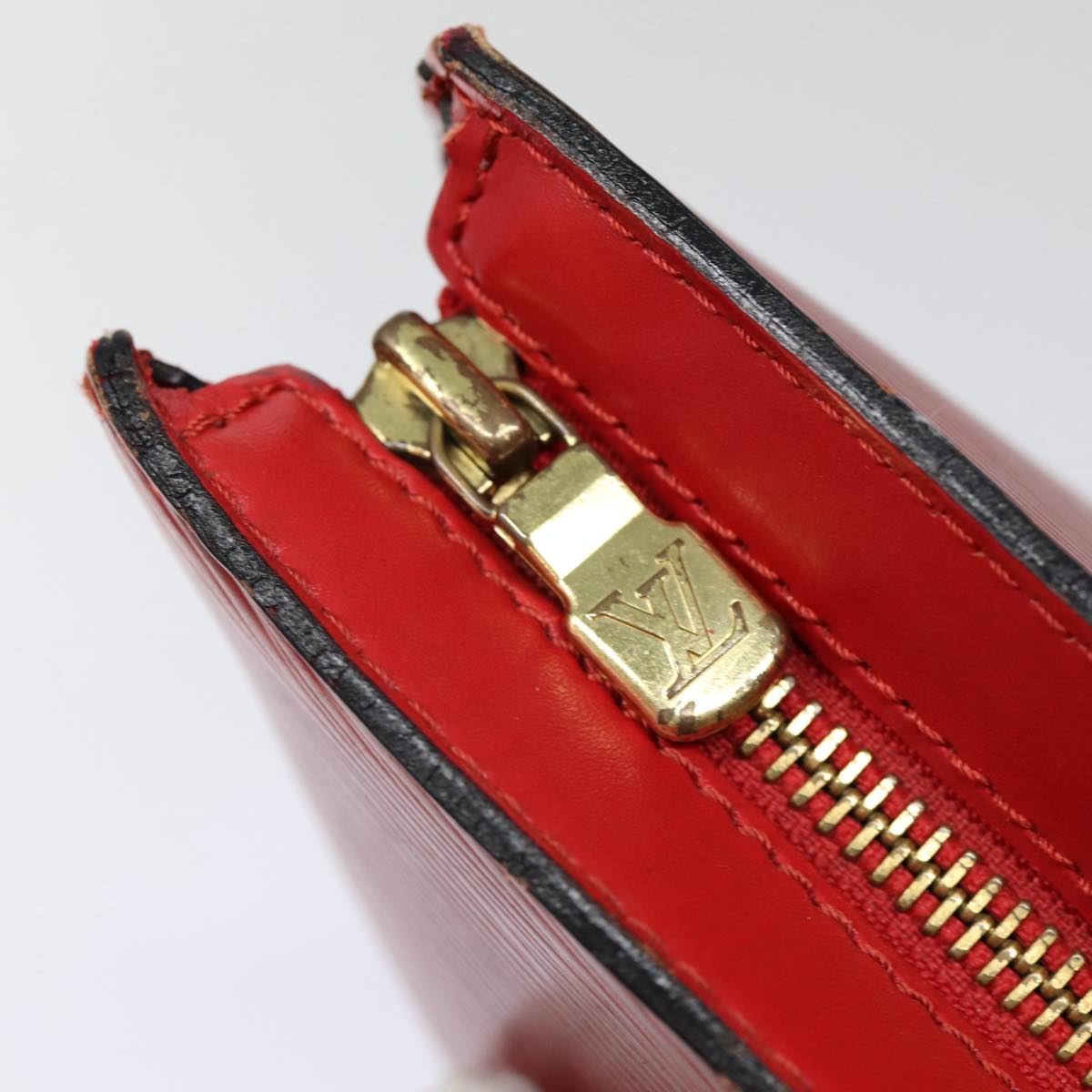 LOUIS VUITTON Epi Saint Jacques Shopping Shoulder Bag Red M52277 LV Auth 87512