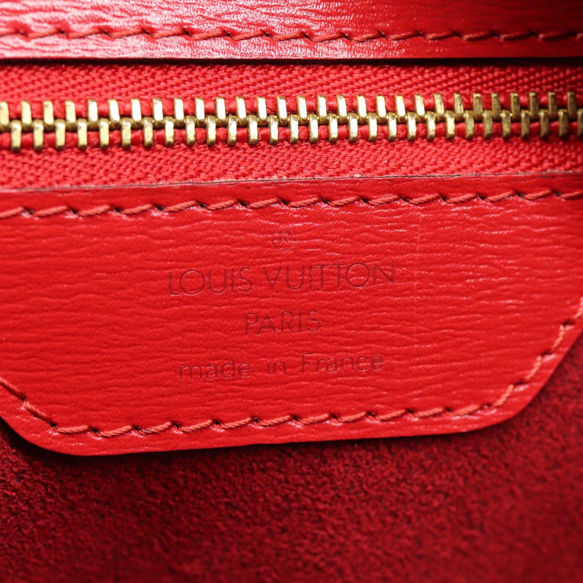 LOUIS VUITTON Epi Saint Jacques Shopping Shoulder Bag Red M52277 LV Auth 87512