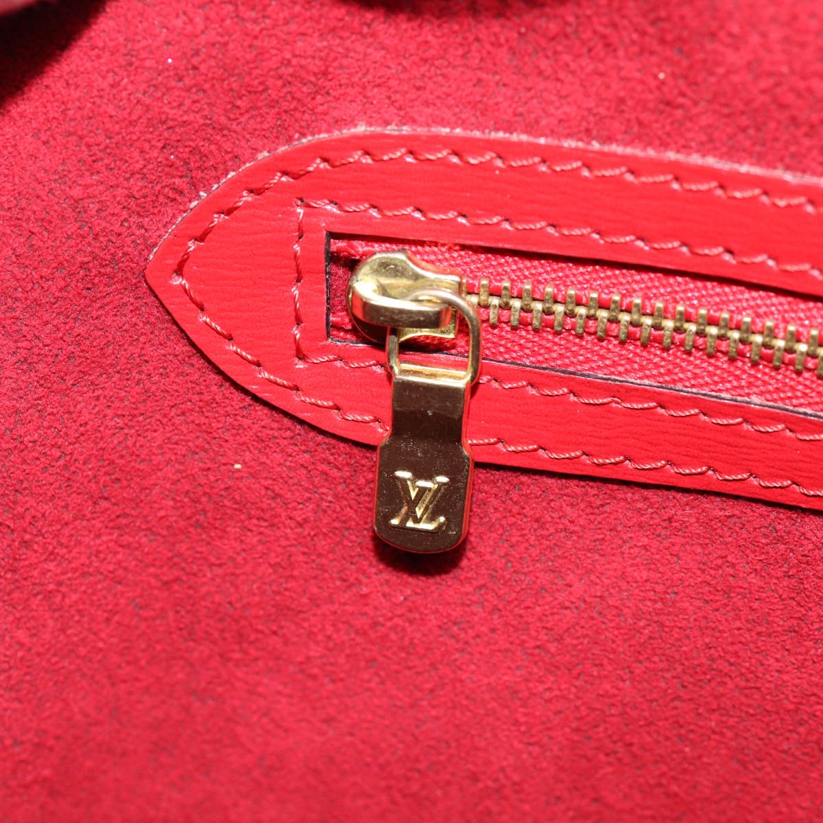 LOUIS VUITTON Epi Saint Jacques Shopping Shoulder Bag Red M52277 LV Auth 87512