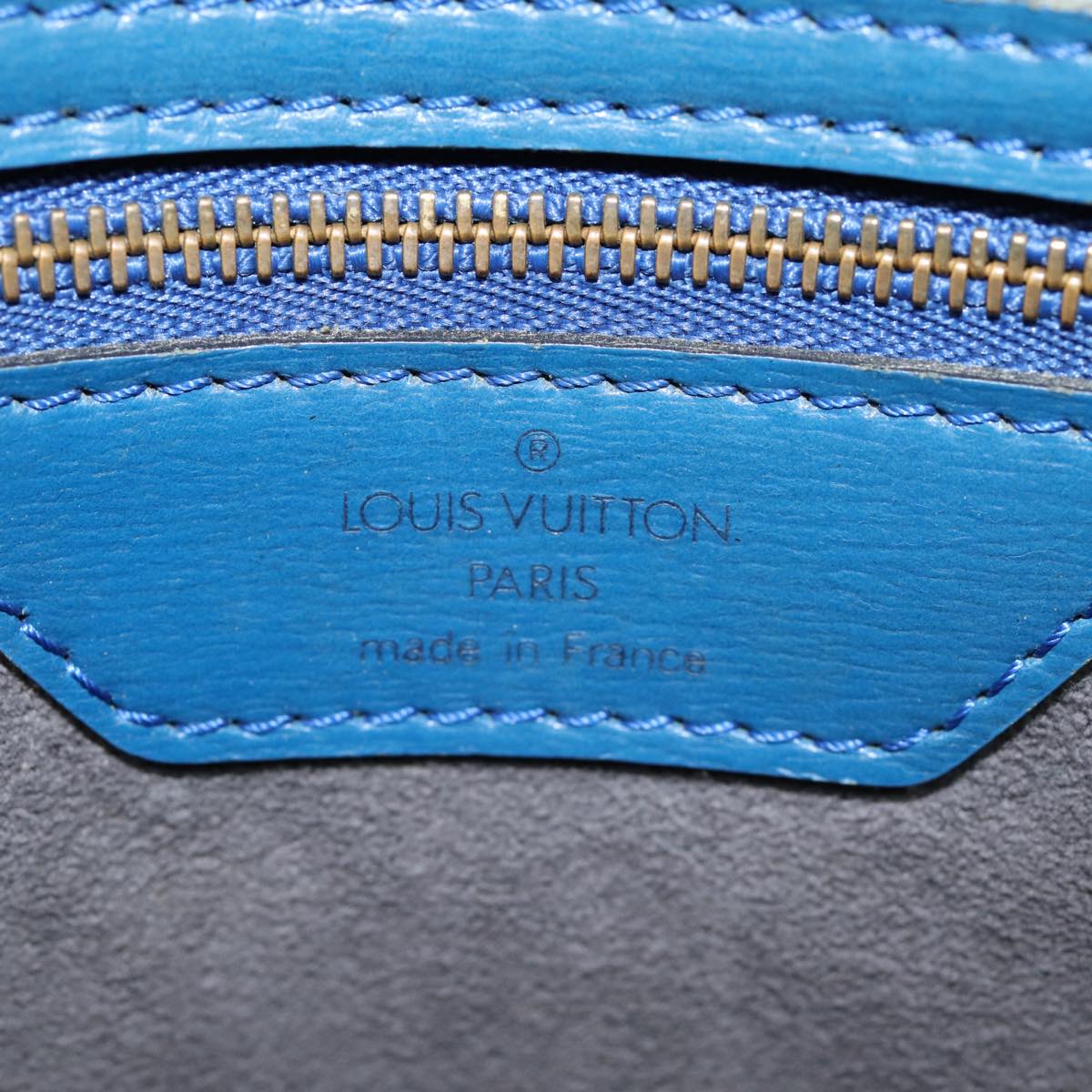 LOUIS VUITTON Epi Saint Jacques Shopping Shoulder Bag Blue M52275 LV Auth 87513